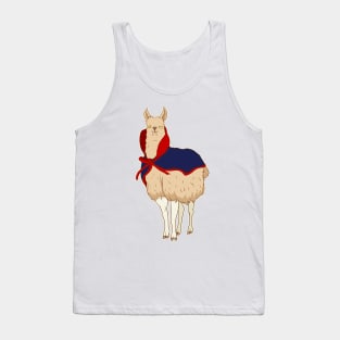 Cute Vampire Llama Halloween Funny Vampire-Llama Tank Top